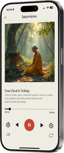 Interview playing on mobile