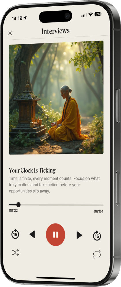 Interview playing on mobile