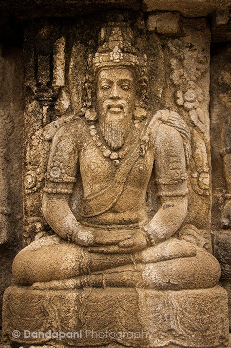 A wall carving at the magnificent Prambanan temple in Central Java, Indonesia.