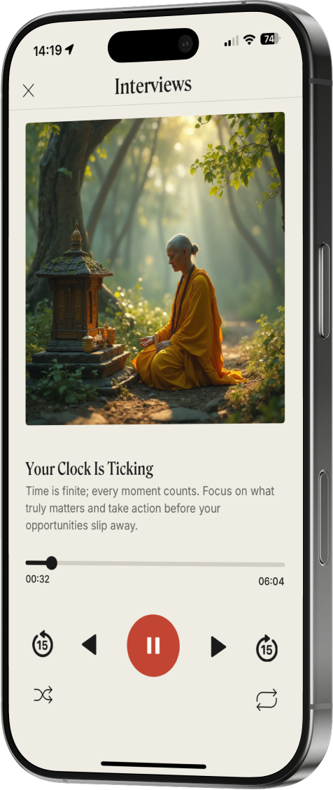 Interview playing on mobile