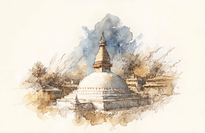Our spiritual adventure in the Himalayas begins!