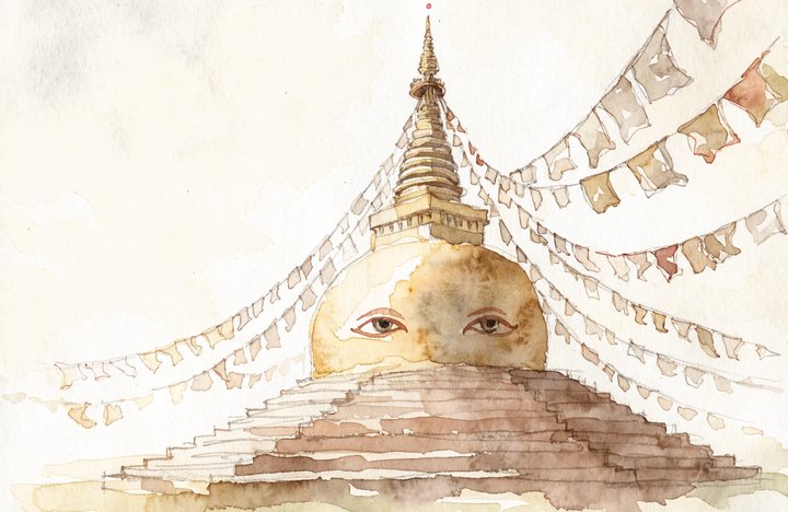 Swayambhunath Stupa, Kathmandu, Nepal