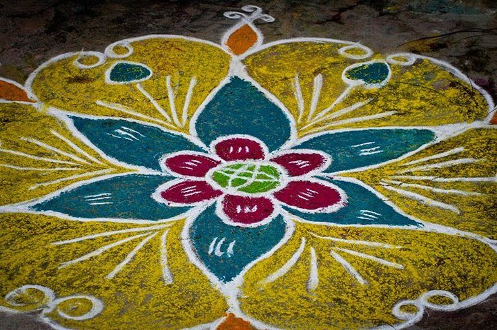 Making a Kolam