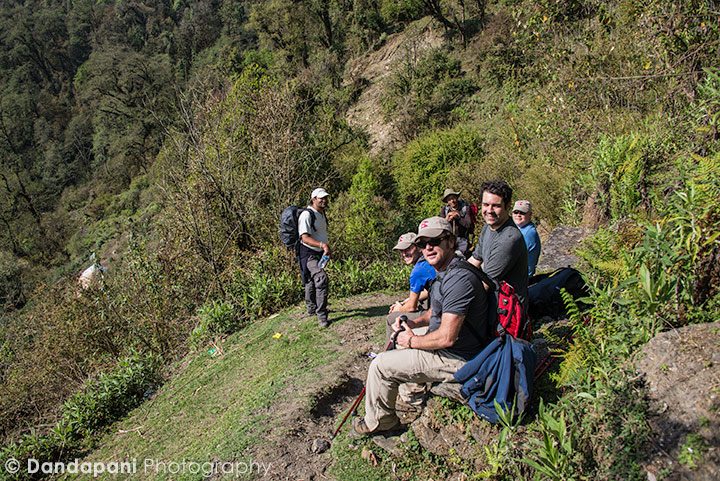 Heading down the mountain was not easy. It's much harder on the legs as it braces the entire weight of the body each step down.