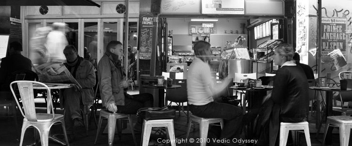 Strolling through Melbourne's cafe scene, Australia.