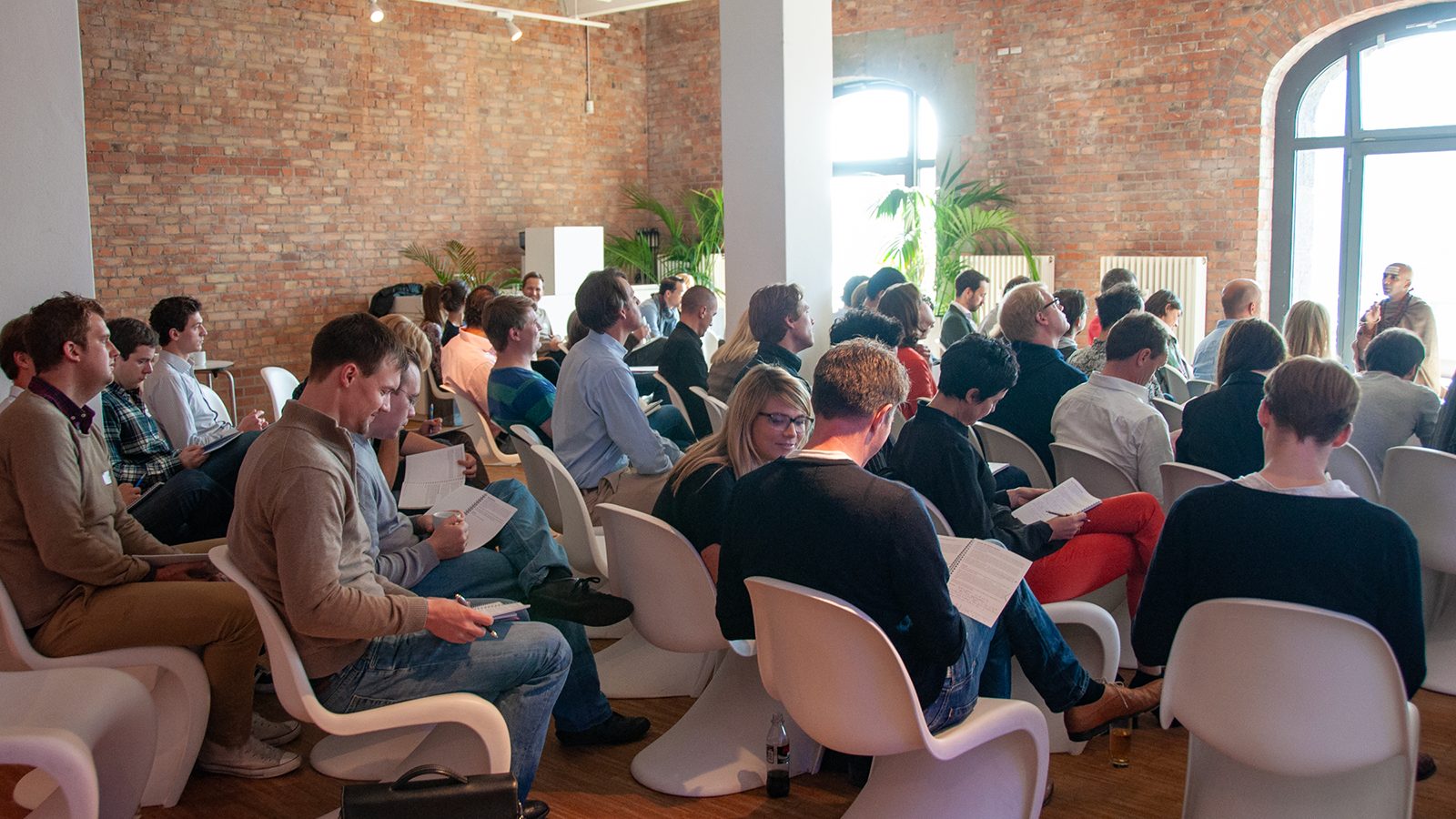 Dandapani with an EO chapter in Berlin, Germany