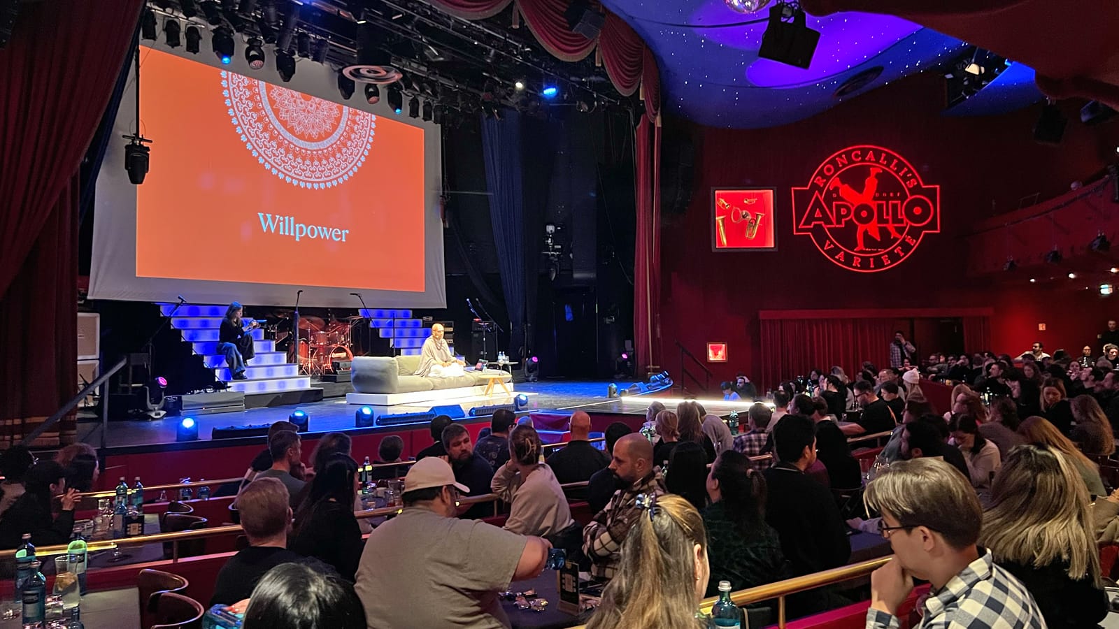 Dandapani delivering a keynote on stage in Dusseldorf, Germany