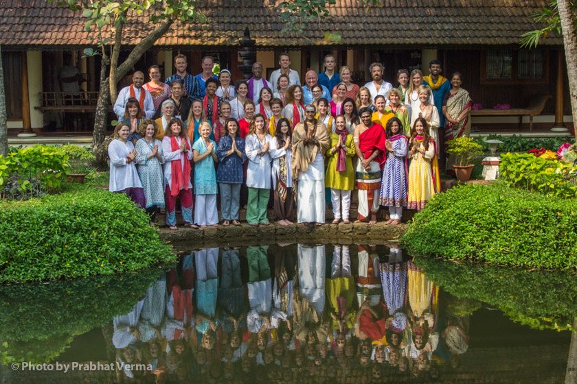 Group photo on the last day of Enstasy, our Meditation Confluence in Kerala, South India.