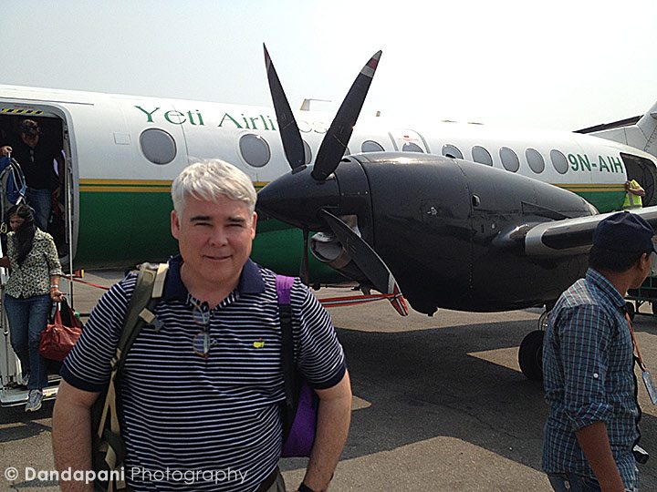 We flew Yeti Airlines to get us from the town of Pokhara back to the capital city of Kathmandu.