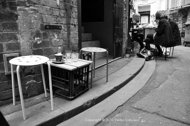 Strolling through Melbourne's cafe scene, Australia.
