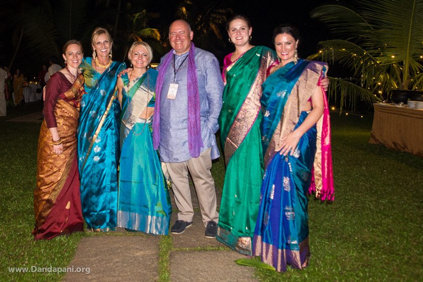 Everyone is dressed up beautifully for our final night dinner.