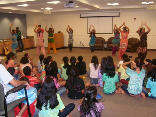 Smaller groups were formed and each entertained all the campers with performances.