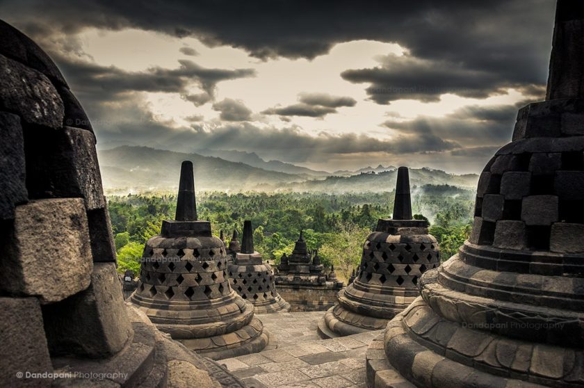 Today from Borobudur in Central Java
