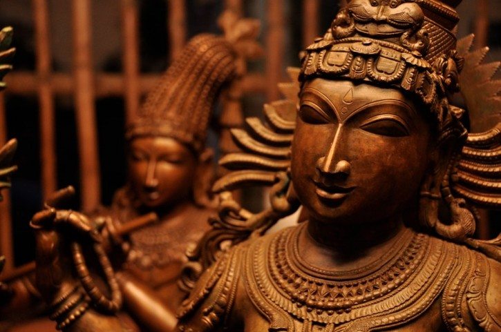 One of Suri's finished products. He creates amazing sculptures that are sent around the world for worship use in temples, homes or simply pieces of art.