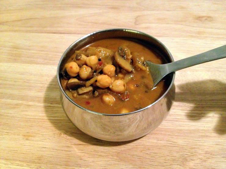 Chickpea and Mushroom curry
