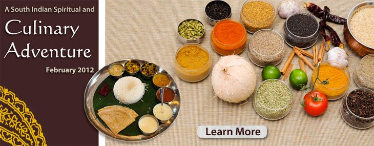 Cooking culinary tour of south India which includes meditation classes