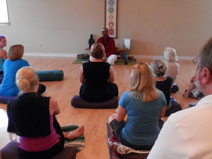 Dandapani workshop on yoga at Jane's House of Well Being in St. Louis, MO
