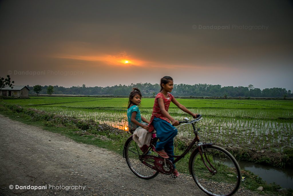 A big part of taking photos is observation I feel. Observing what is around and what is coming up next. I planted myself in position and waited for these girls to cycle into the frame.