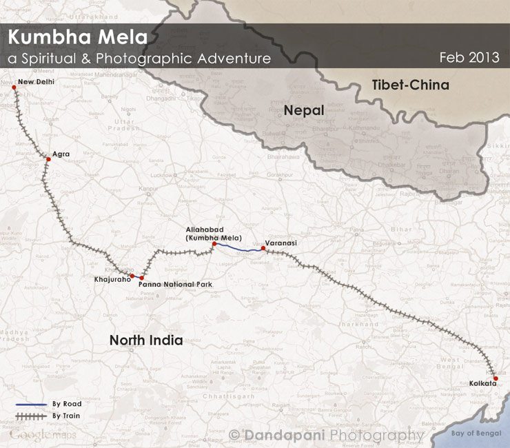 2013 kumbh-mela-itinerary in Allahabad and across India