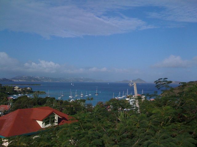 Cruz Bay is where all the ferries come in. St. John, US Virgin Islands.