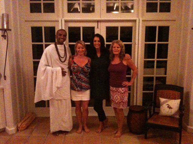 The group at the meditation retreat conducted by Vedic Odyssey in St. Thomas, US Virgin Islands
