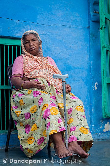 old-woman-rajasthan-india in town of Nagaur