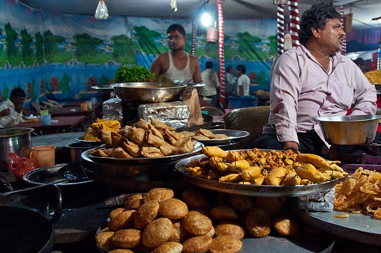 Indian food stall, Pushkar