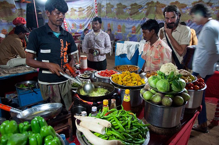 Indian cooking, Pushkar, Rajasthan