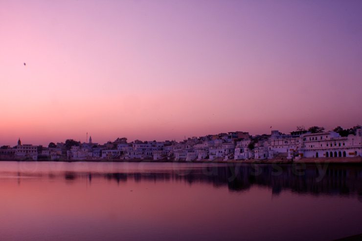 Pushkar lake and town in Rajasthan