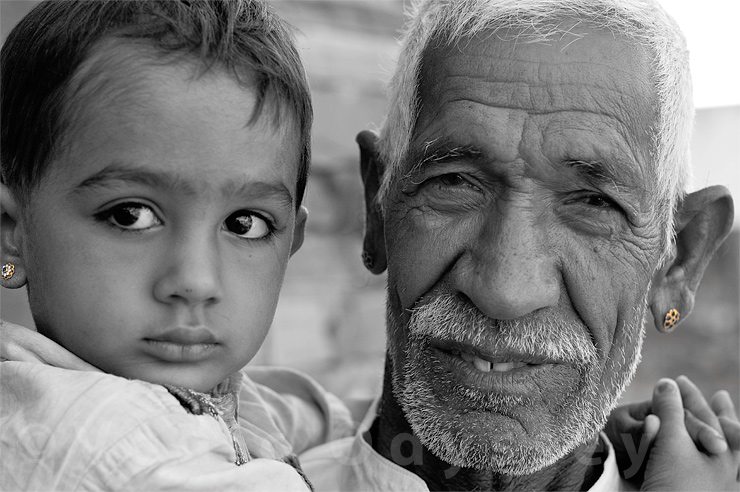 Rajasthan old man, India