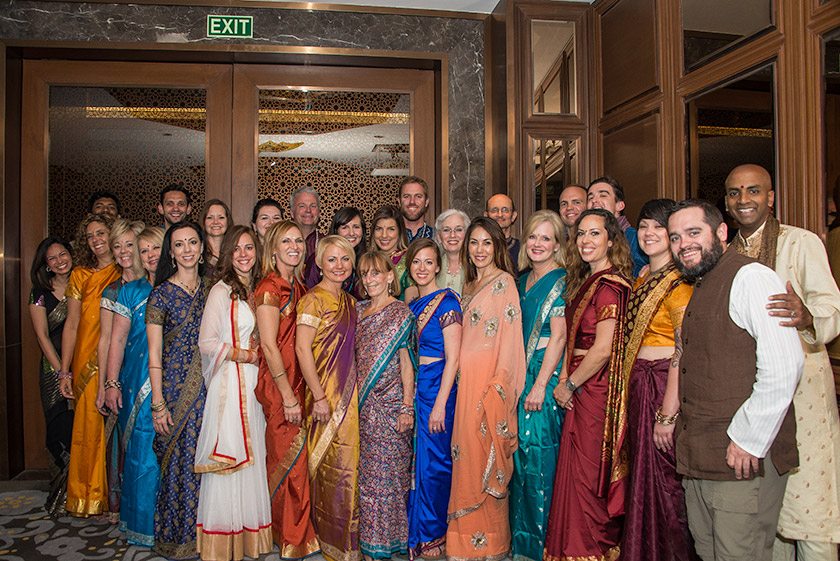 Group photo on the final day of our North Indian spiritual adventure in January. New Delhi, India. 