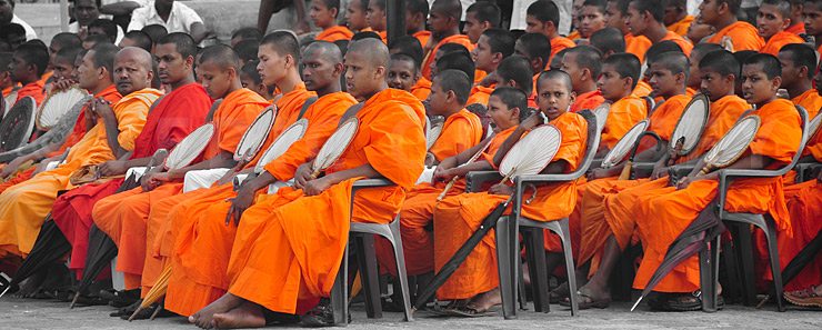 Monks in Sri Lanka