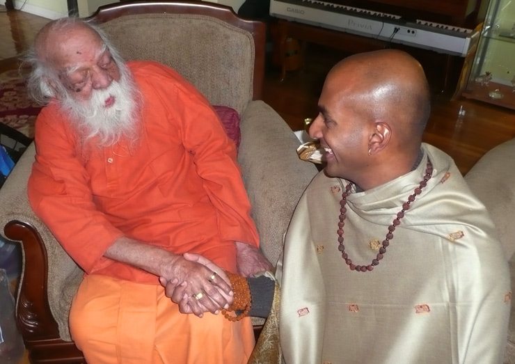 Swami Bua and Dandapani in New York