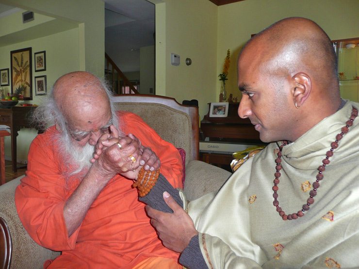 Swami Bua and Dandapani in New York