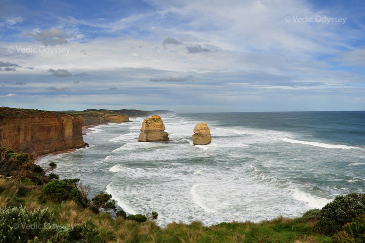 The 12 apostles along Australia's Great Ocean Road is an amazing natural wonder.