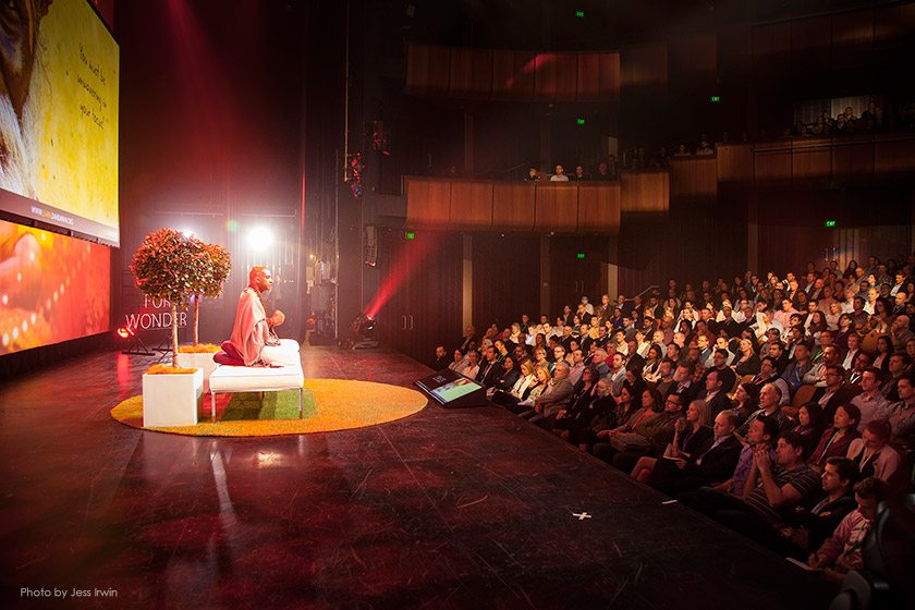 I was honored to give the opening keynote to over 700 people at this gorgeous amphitheater at the National Institute of Dramatic Arts In Sydney.