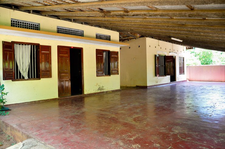 Yogaswami's mahasamadhi shrine and former home in Columbuthurai, Jaffna.